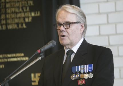 Tervetulosanat lausui puheenjohtaja Olli Nieminen. Kuva: Lentosotakoulun Perinneyhdistys.